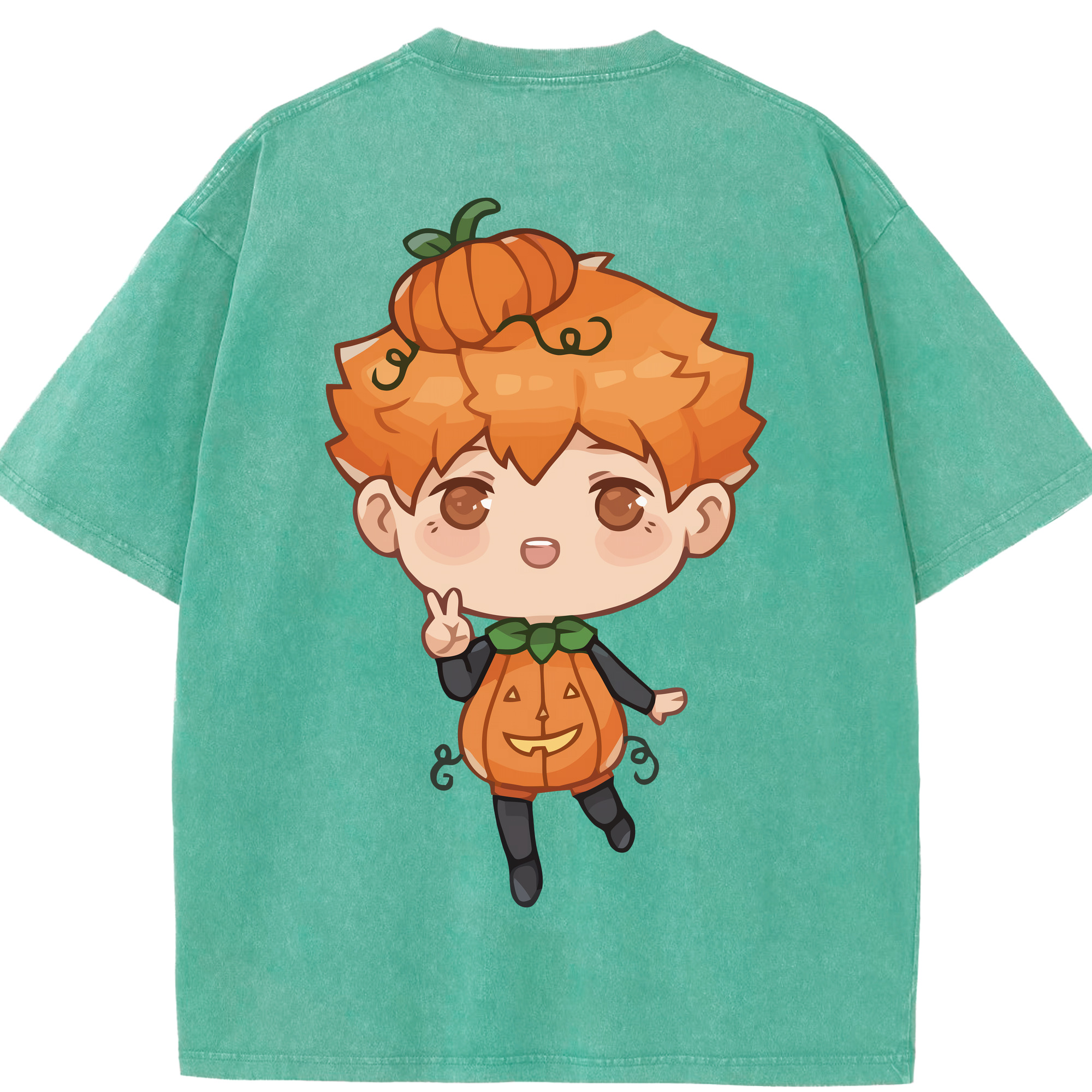 （画像用） ハイキュー!! Haikyu!! 綿100% ヴィンテージ風 半袖Tシャツ（背面プリント）